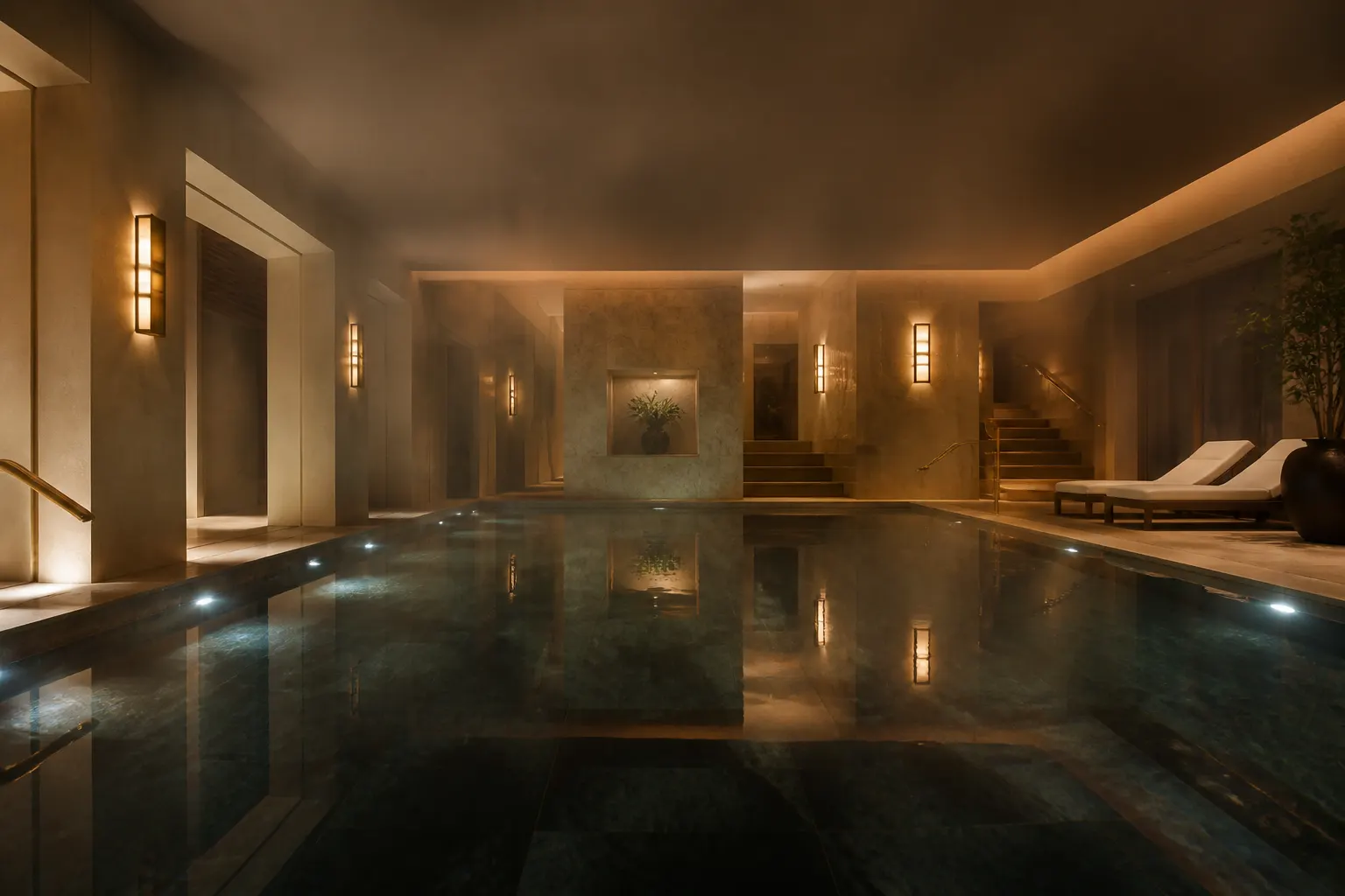Indoor wellness pool